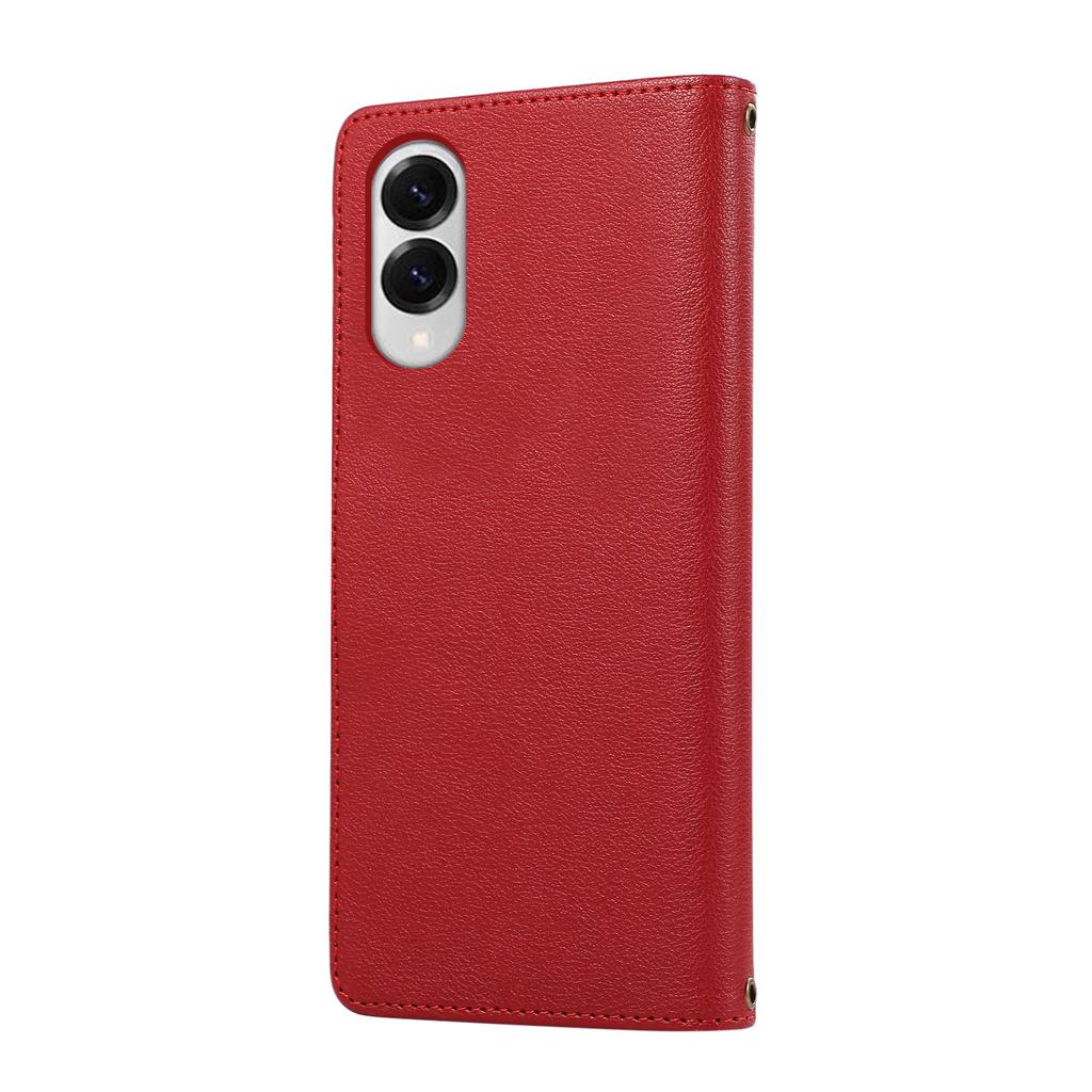 For Samsung Galaxy S25 Edge Case Multi Card Slots Zipper Leather Phone Cover with Wrist Strap