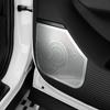 For Hyundai Santa Fe MX5 2024 2025 Stainless Steel Silver Auto Speaker Cover Car Subwoofer Grille Net Accessories LHD