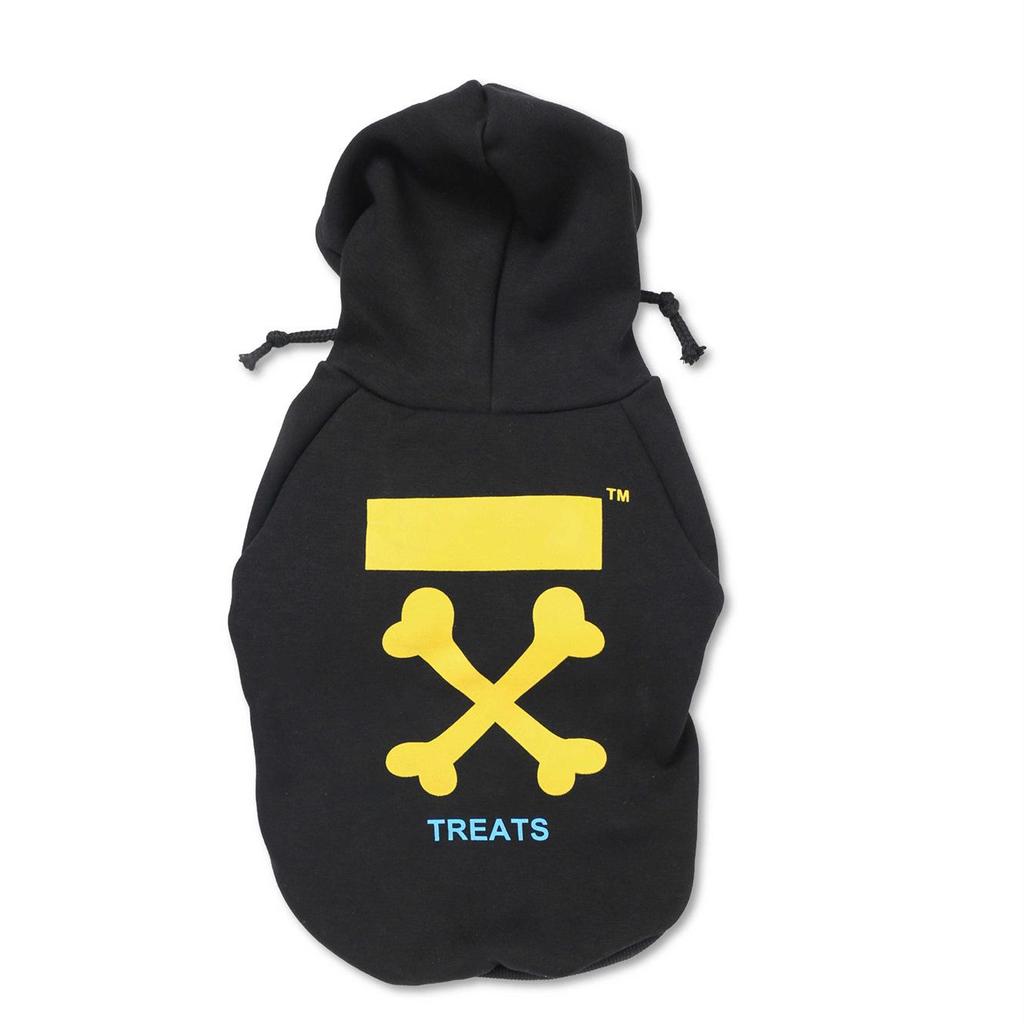 Trendy Corgi Schnauzer French Bulldog Hoodie: Autumn/Winter Sporty Pet Apparel
