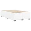 Bed Frame without Mattress White 137 x 190 cm Faux Leather