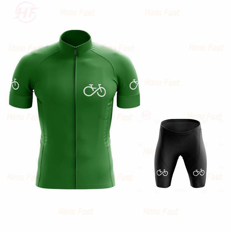 New summer short-sleeved men's cycling suit moisture-wicking bicycle clothing