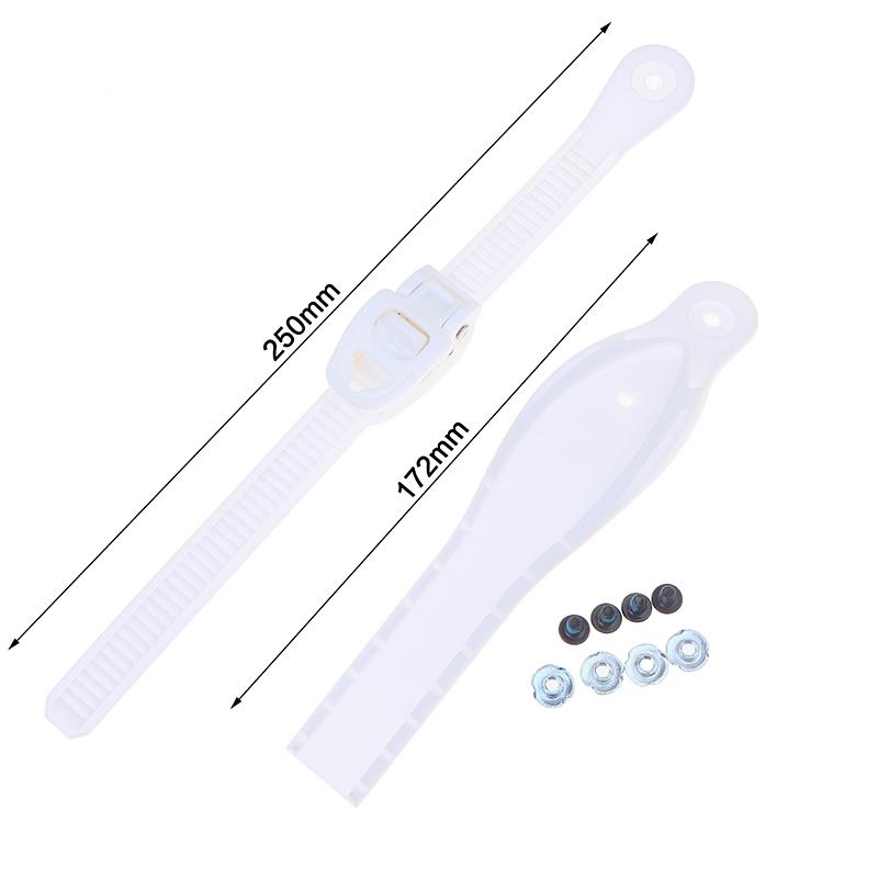 Roller Skate Buckle Kit With 120-175Mm Strap Protective Sleeve Micro Adjust Buckle Hardware Screws For Fixing Roller Skate
