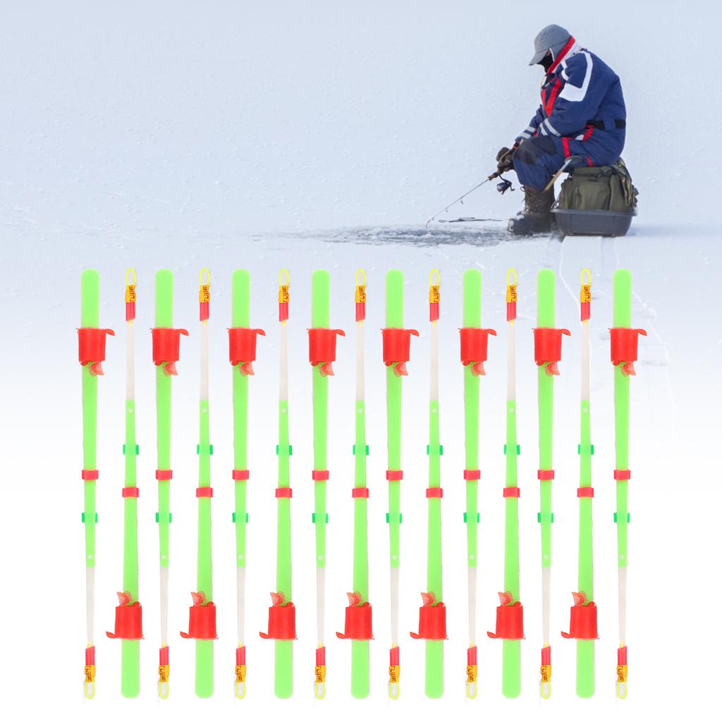 15 Stück Eisangelrute Spitze Winterangelrute Blatt Rutenende Doppelte Verdickung Eisangelzubehör