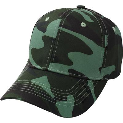 Hut Mütze Cool Sport Camouflage Lässig Pop CZ512 [Weißer Fang] Herren Damen (Grün)