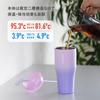 CB Japan ANIE Tumbler with straw and pink and vacuum stainless SANTECO 2-Way 670, 670ml, lid, purple, insulated, steel, double-walled construction,