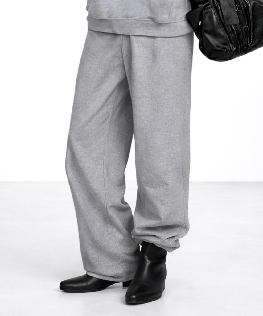 Dideobeulyueseui Signature Heavy Sweatpants (Melange Grey)