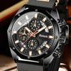 Men's Silicone Strap Watch with Multifunctional Calendar Design Waterproof Sports Wristwatch for Daily Use and Outdoor Activities