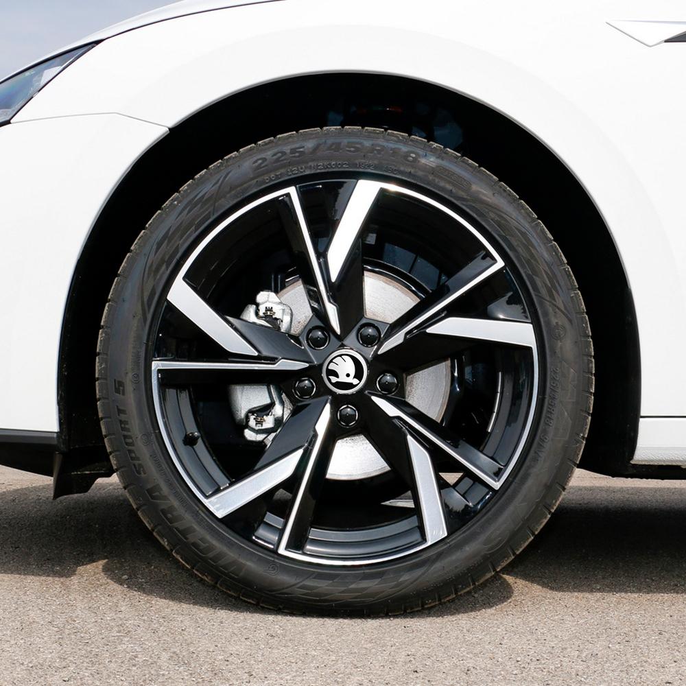2026 Sıcak SKODA İçin 4 Adet 56/60/65/68MM Jant Orta Göbek Kapakları Sticker Lastik Jant Kapağı Skoda Octavia A5 3 2 VRS Vision Kodiaq Fa İçin