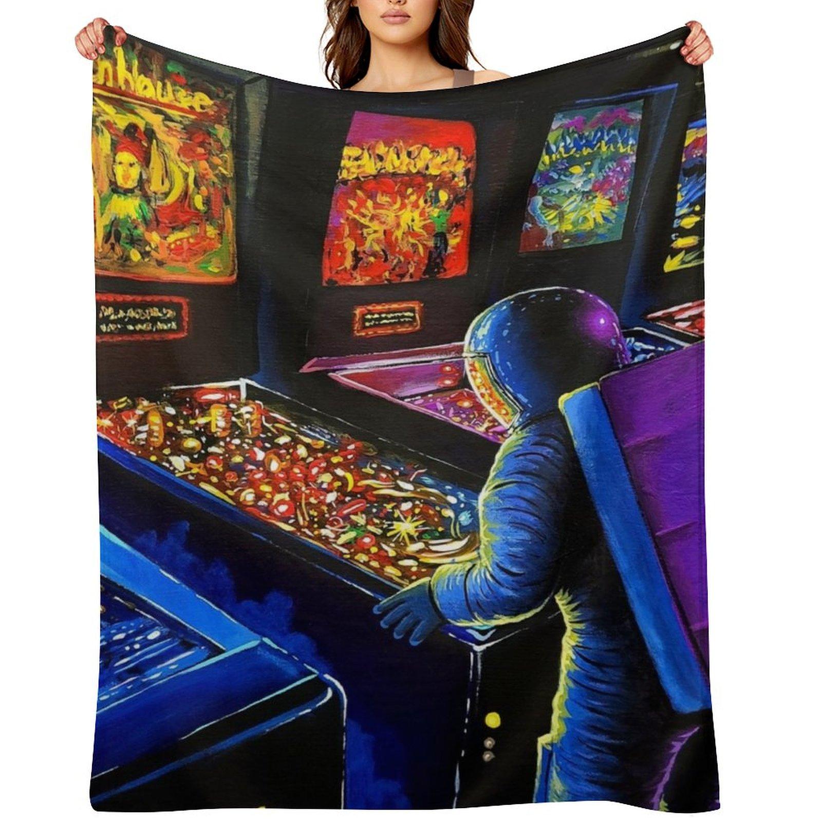 Pinball Wizard Throw Blanket Hairy Beach Bed covers Blankets For Bed Blankets 30x40in