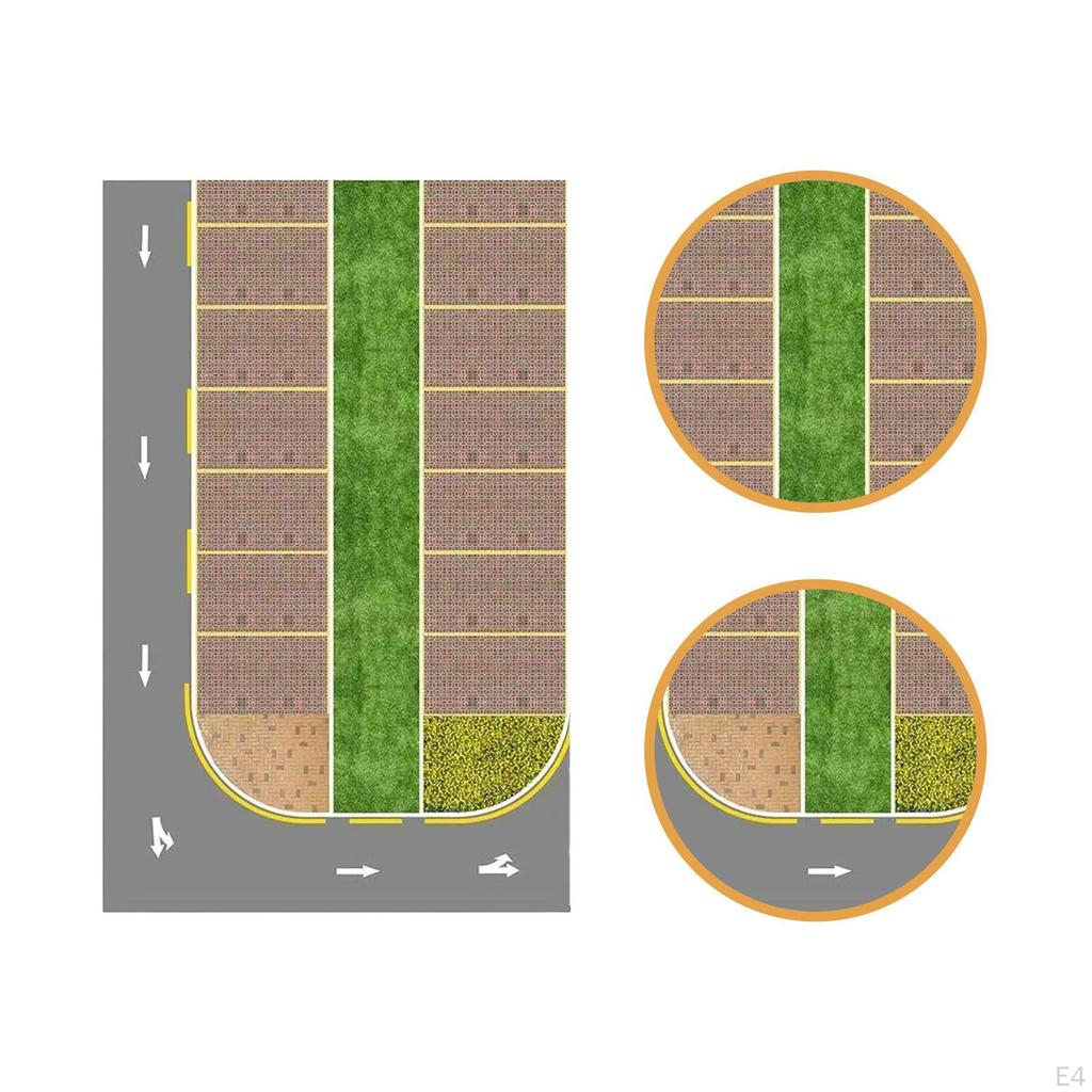 1/64 Parkplatzaufkleber 1:64 Automodell-Ausstellung Verschleißfeste Architekturprojekt-Zubehörteile