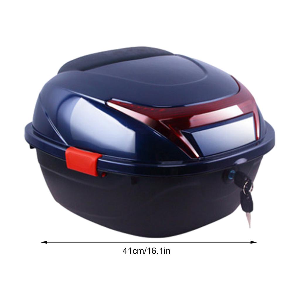 Motorcycle Trunk Box Motorbike Trunk Storage Top Carrier Ergonomic Case Ergonomic Luggage Case With Built-in Base For Storing