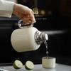 Oriental Pure Titanium Thermos Pot with Temperature Display - High-End White Tea Stewing Pot