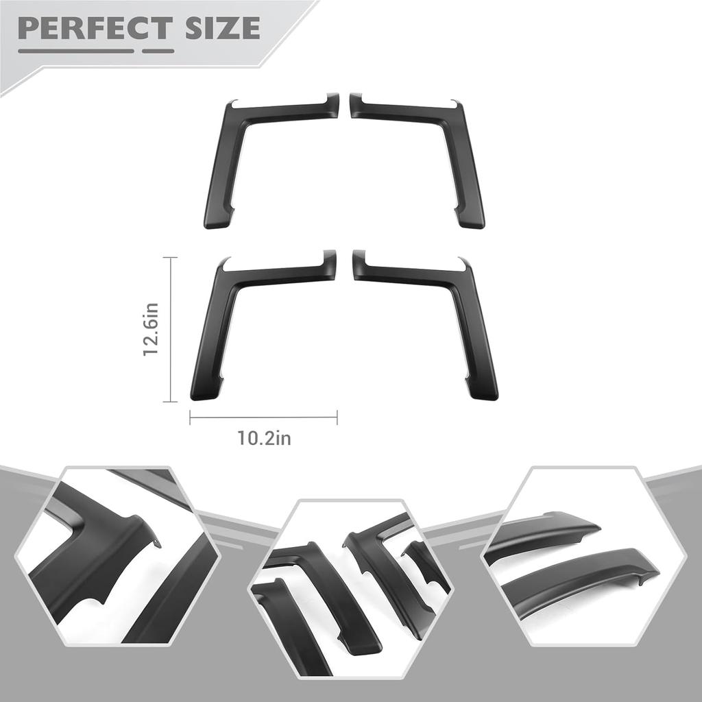 JeCar 4pcs for 4Runner Interior Door Handle Cover Trim for Toyota 4Runner 2010- Matt Black Interior Accessories