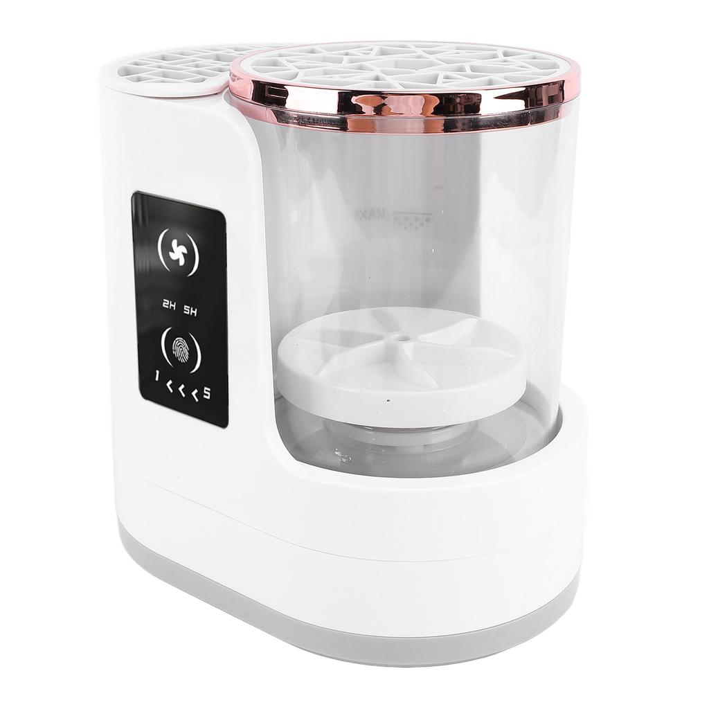 USB Electric Makeup Brush Cleaner Clear View 850RPM 2H 5H Timer Detachable Makeup Brush Cleaner Dryer Machine