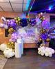 132Pcs Dark Purple Light Balloon Garland Arch Kit Metal Purple Gold Latex Balloons Wedding Party Bridal Baby Shower Birthday Dec