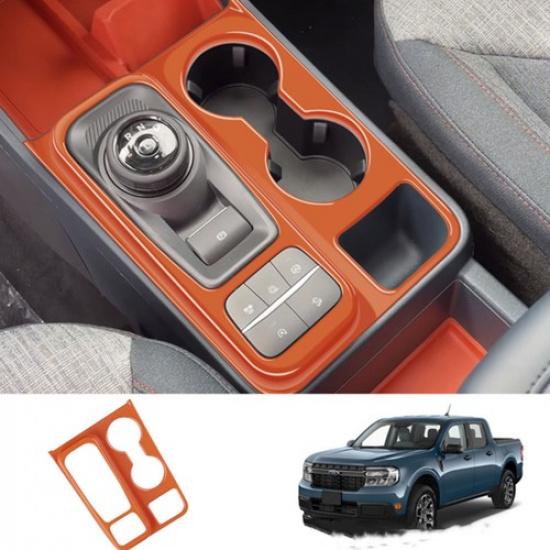 Fit For Ford Maverick - Orange ABS Central Control Gear Shift Panel Trim