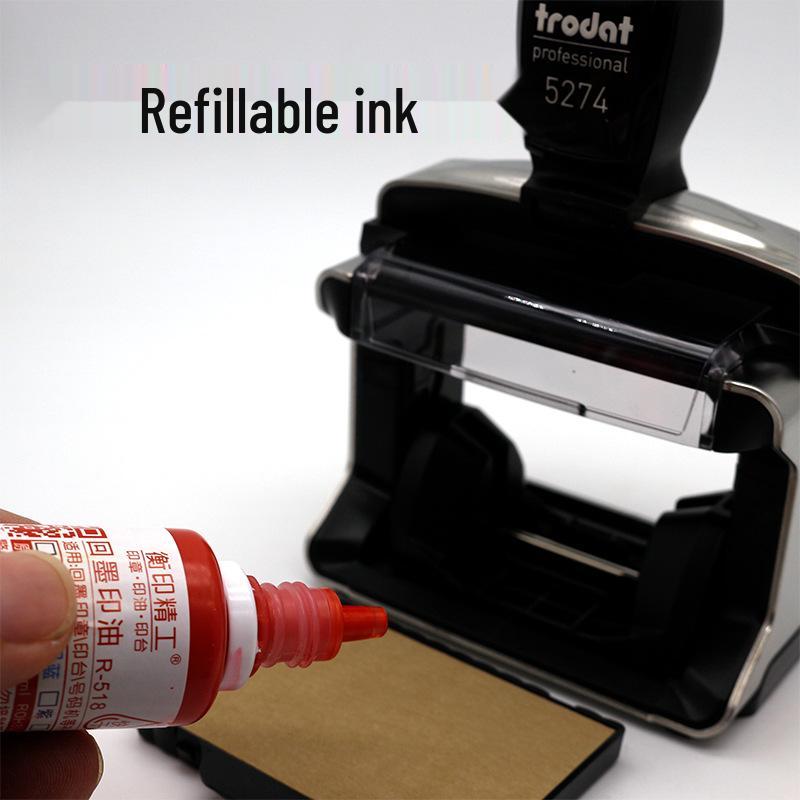 Trodat Heavy-Duty Self-Inking Stamp with Metal Frame and Automatic Ink Release