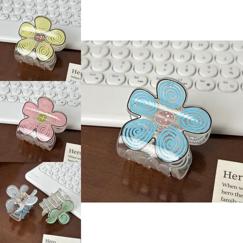 Stunning Acrylic Flower Hair Clipper In Macaron Colors Perfect For Stylish Updos