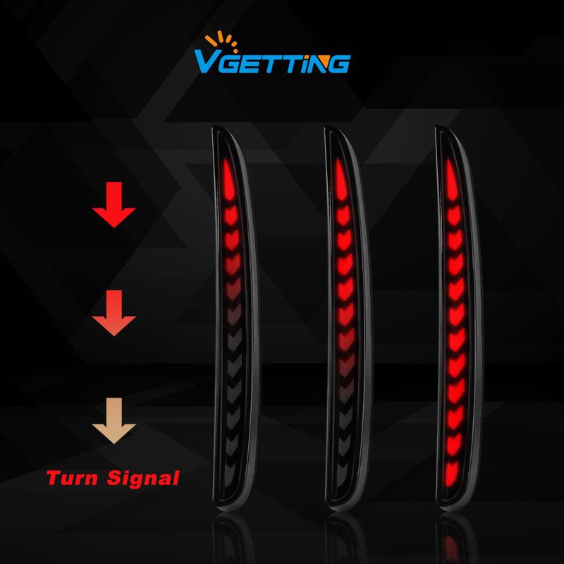 For Honda Civic Type-R Sl Hatchback 2016 2017 2018 2019 2020 LED Rear Bumper Reflector Lights Brake Dynamic Turn Signal Lamps