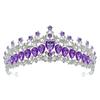 Luxury Zinc Zinc Alloy Princess Crown Shiny Bridal Headwear Trendy Girls Party Headbands  Themed Parties