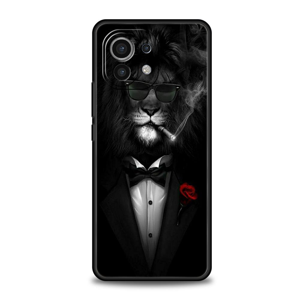 Tier Löwe Handyhülle Für Xiaomi Mi X3 X4 NFC F3 M3 M4 GT Note 9T 10T 10 11 Ultra 11T 11X 12 Pro Lite 5G Silikonhülle Fundas