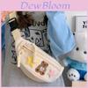 Cute Bear Chest Bag For Girls With Embroidered Stars And Zip Closure