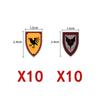 Medieval Military Building Blocks Soldier Figures Black Eagle Knight Weapons Accessories Bow Knife Shield Flag Bricks Toy K047