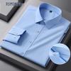 ROMON Men's Wrinkle-Free Long Sleeve Business Shirt