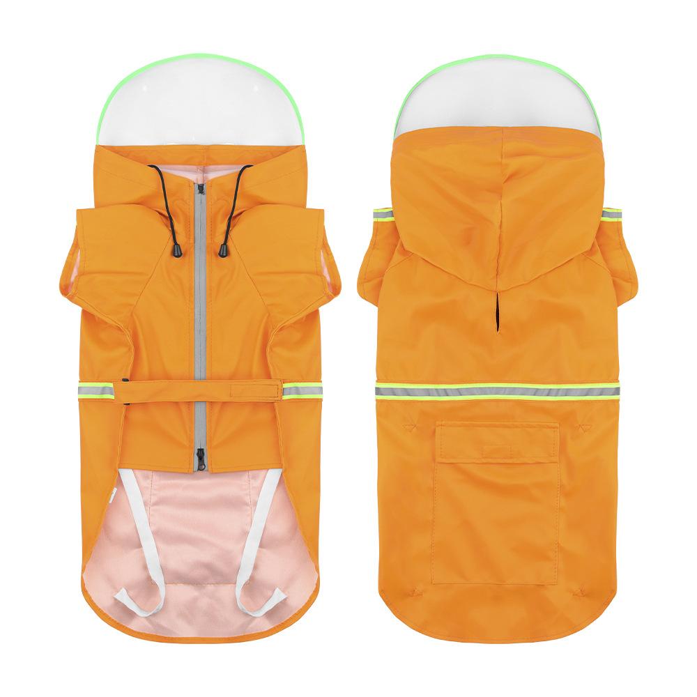 Can Lead Dog Raincoat, Small Dog Large Dog Universal Can Wrap Foot Straps Take Along Summer Pet Clothes