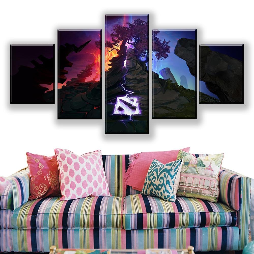 

5 Panel Game Canvas Painting Wall Art Posters Print Modular Pictures Living Room Home Decoration Room 20X35 20X45 20X55CM