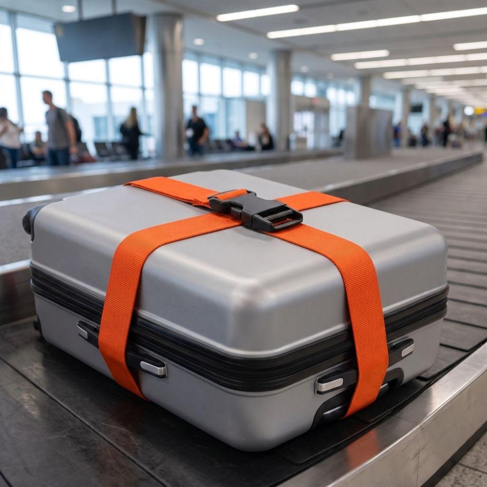 4 Pcs Portable Adjustable Packing Belt Polyester Baggage Secure Strap Travel Luggage Strap Packing
