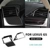 For Lexus GS GS250 GS350 GS450h L10 2012-2015 2016 2017 2018 2019 Real Soft Carbon Fiber Sticker LHD RHD Car Side Air Outlet