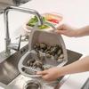 Kitchen Drain Basket Fruit Pot Wash Fruit Colander Household Basket Plastic Vegetable Foldable Basket Kitchen Sink Bowl Washing