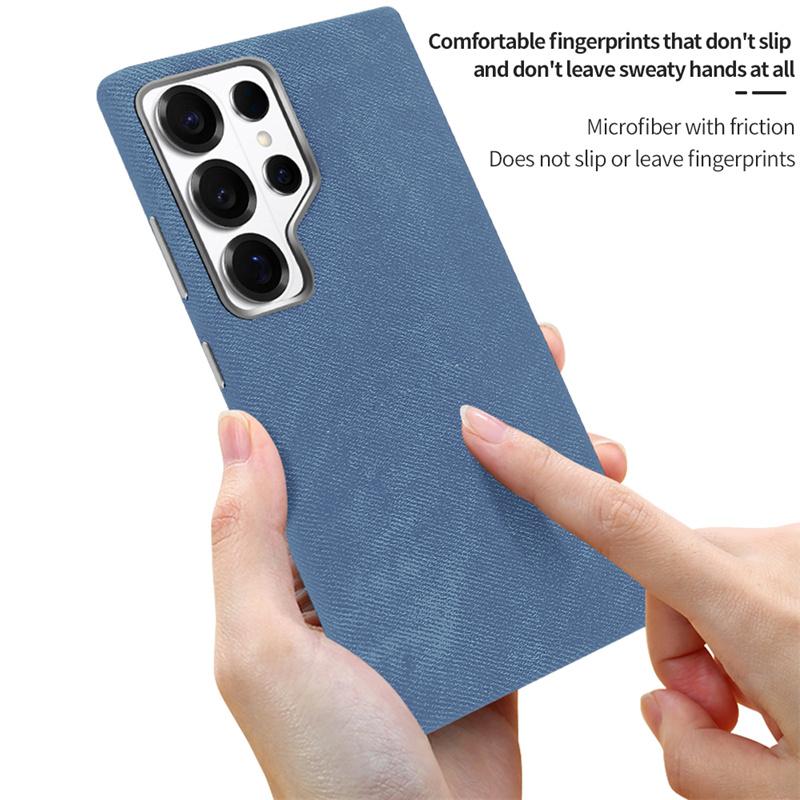 Luxury Microfiber Magnetic Wireless Charging Phone Case For Samsung Galaxy S24 S25 S26 Ultra For Magsafe Metal Camera Lens Cover