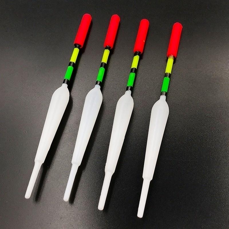 15 Vertical Fishing Floats In a Variety of Sizes for Fishing On Most Offshore Lakes with Attached Rubber Lures