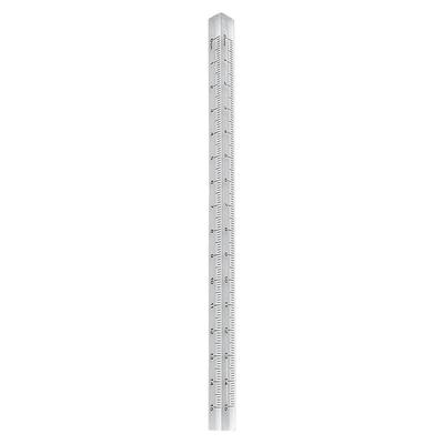 0-15cm Dreiseitiges Lineal Transparentes Acryl-Lineal Mathematik-Zeichenwerkzeug für Ingenieur Künstler Designer Architekt