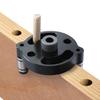 Vertikales Selbstzentrierendes Dübelbohrschablonen-Set 2/3/4/5/6/8/10mm Vertikaler Lochbohrer Bohrbuchsen Taschenlokalisator für Holzbearbeitung Buche