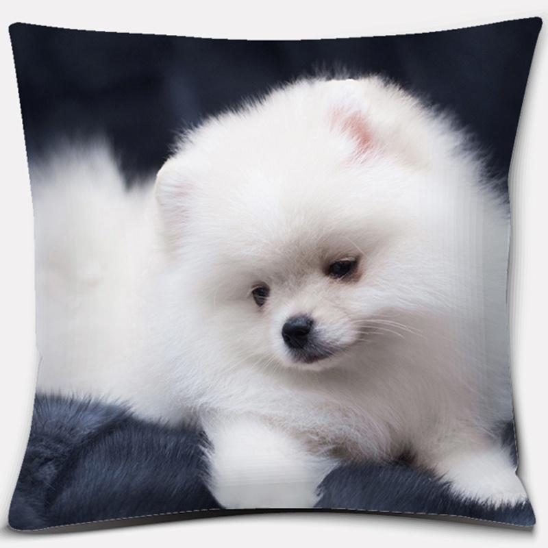 Dog Pattern Square Decorative Pillowcase Living Room Sofa Cushion Pillow  Home Decoration