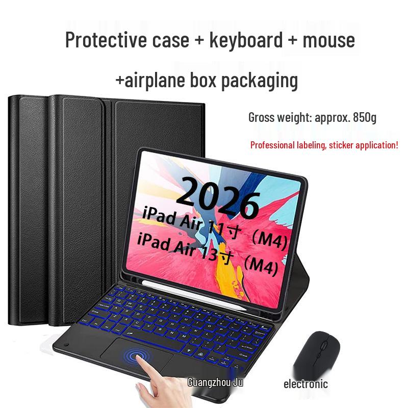 iPad Air M4 Tablet Bluetooth Keyboard Protective Case