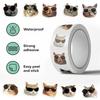 500Pcs/Roll Kuso Funny Sunglasses Cats Kids Rewards Stickers - DIY Scrapbooks Album Decor Sealing Label Decals