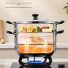 Supor True Flavor 304 Stainless Steel Double-Layer Steamer