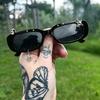 New Polygonal, Personalized Sunglasses with Wide Frames, Versatile and Fashionable, Perfect for Parties, Fashion Shows, and Trendy Looks