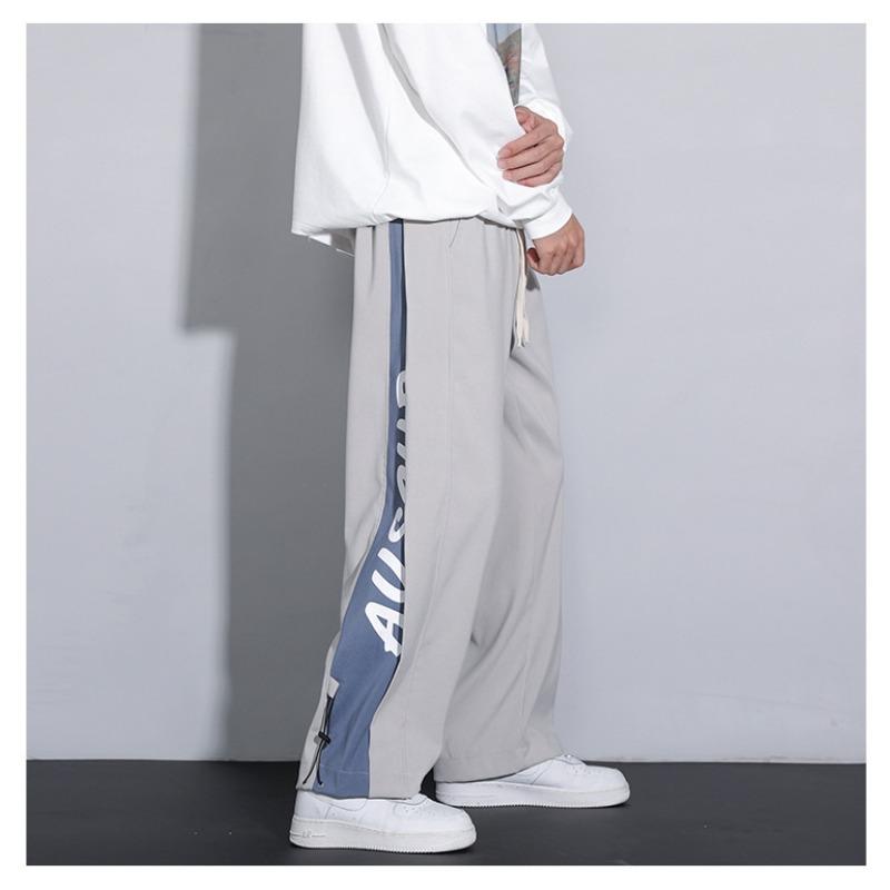 Sweatpants men's casual loose and versatile trend pants men's spring and autumn new straight wide-leg men's trousers