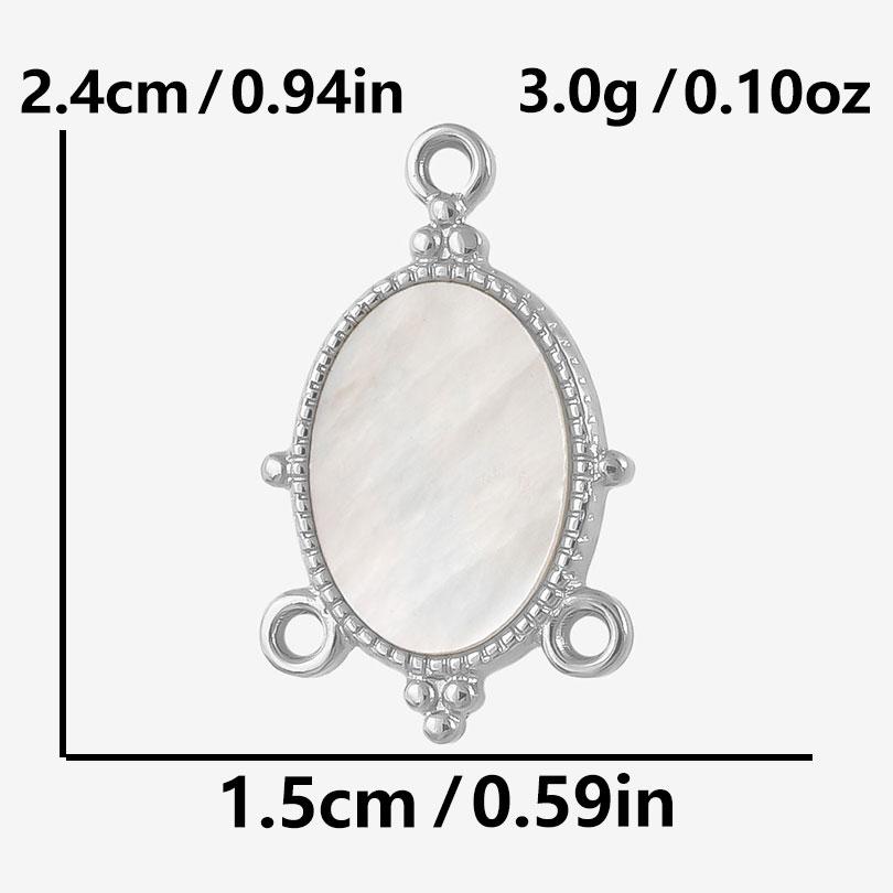4Pcs No Fade Metal Stainless Steel Charm Real Natural Abalonewhite Shell Angel Sun Connector Charms For Jewelry Making Supplies