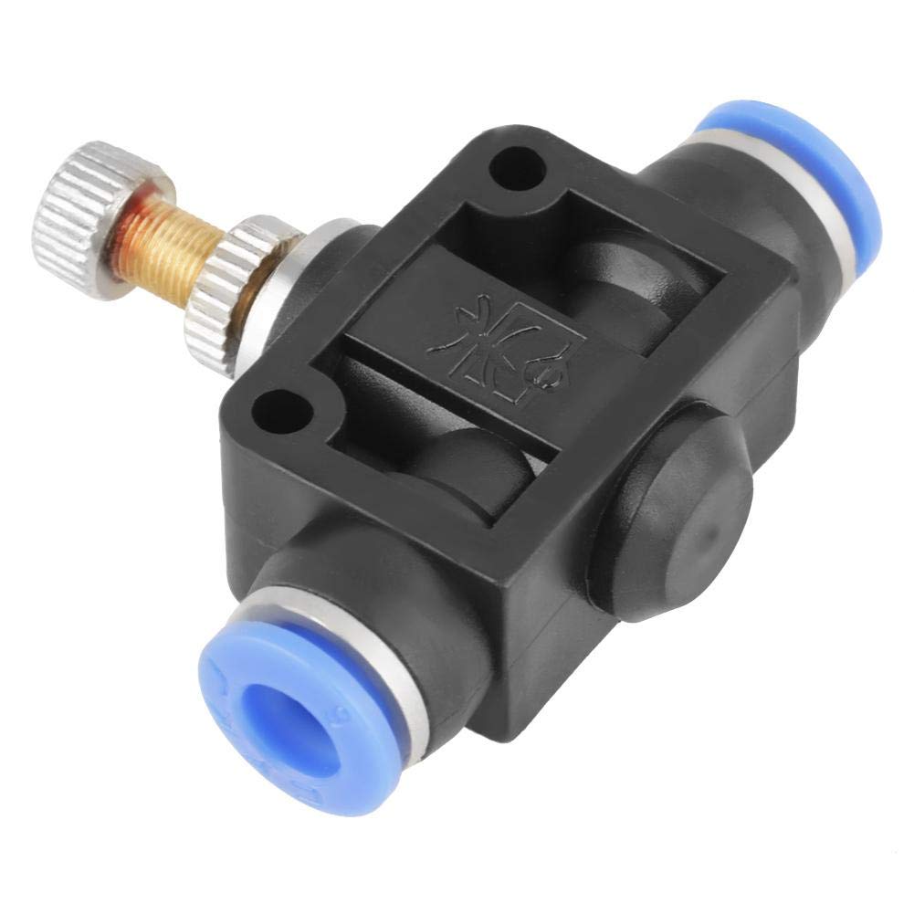 Sixrun 10pcs/set Pneumatic Flow Speed Valve, Push-in Speed Controller 6mm Pneumatic Air Flow Control Valve Connector, Pneumatic Quick Fitting