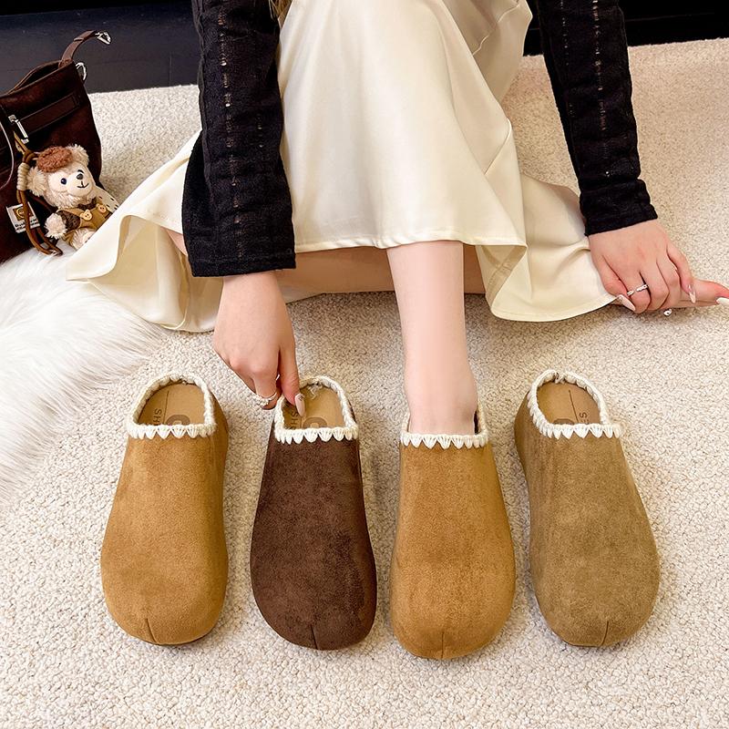 Fashion Women Flats Platform Slippers Casual New Mules Shoes 2025 Trend Fashion Winter Slingback Sneakers Party Flip Flops Woman Slides