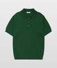 MANNERGRAM 100% Soft Cotton 3-Ply Polo Short Sleeve Knit Green