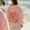 Women's "Everything Comes In Waves" Velvet Hoodie Sweatshirt