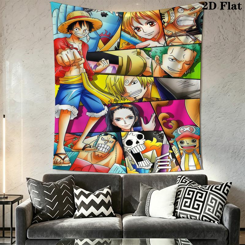 One Piece Adventure Begins Tapestry Background Cloth Wallmounted Background Wall Hanging Cloth Background Cloth Homestay Soft Decoration Tapestry