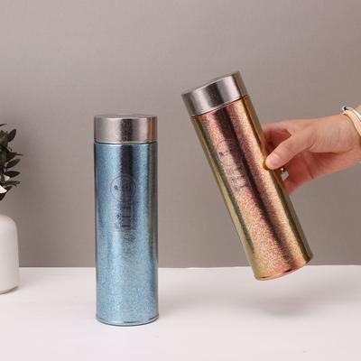 Neue High-End Business Pure-Titan-Tasse, hochwertig, tragbar, mit Teefach, Outdoor-Eintopf, doppelwandige Vakuum-Thermoskanne